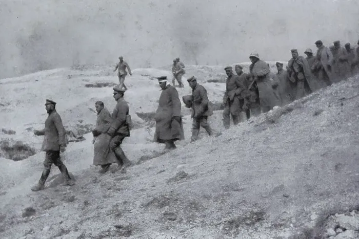 Framed Print : German prisoners, 1917, Marne department