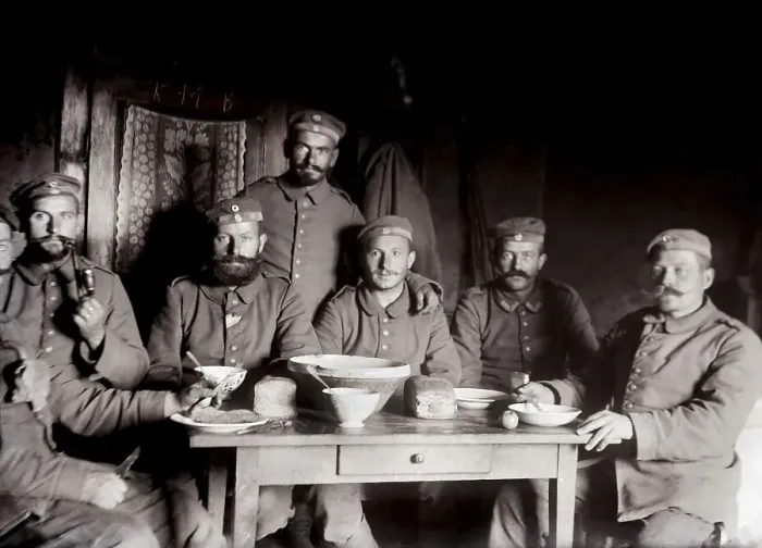 Framed Print : German soldiers in civilian quarters