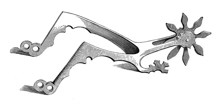 Framed Print : German spurs with rowels, 16th-century Framed Print : German spurs with rowels, 16th-century