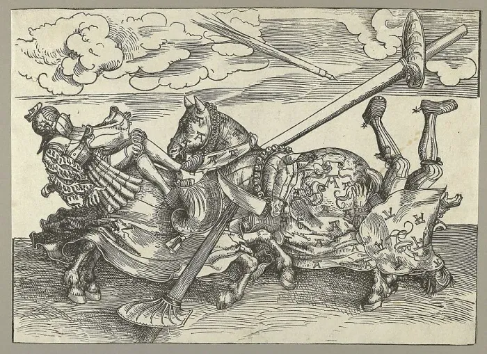 Framed Print : The German Tournament, Knights Tournament