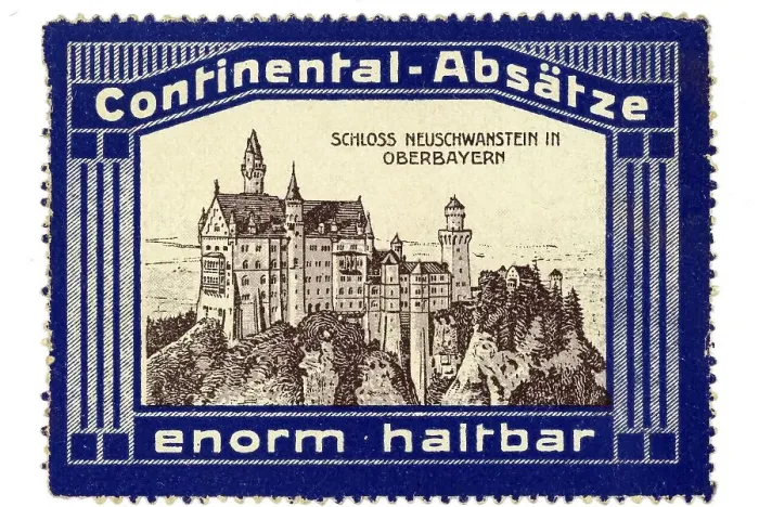 Framed Print : German trading stamp, Continental-Absaetze