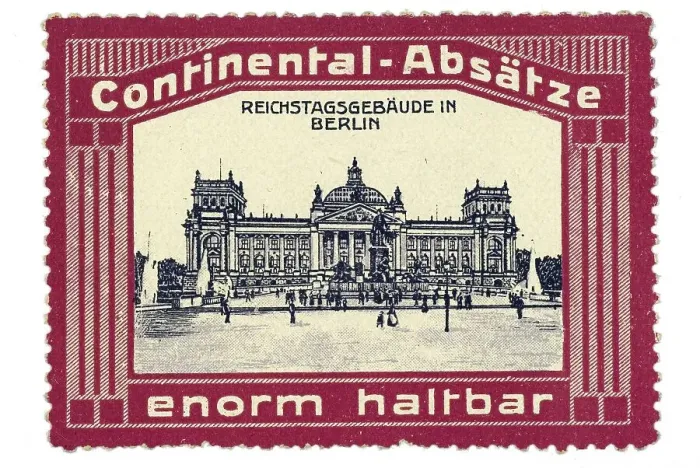 Framed Print : German trading stamp, Continental-Absaetze