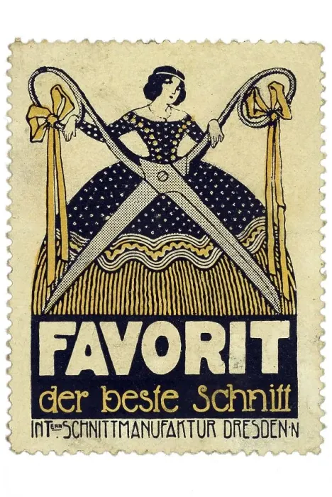 Framed Print : German trading stamp, Favorit