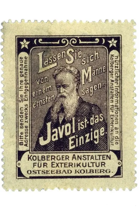 Framed Print : German trading stamp, Lassen Sie sich von einem ernsten Manne sagen: Javol ist das Einzige Framed Print : German trading stamp, Lassen Sie sich von einem ernsten Manne sagen: Javol ist das Einzige