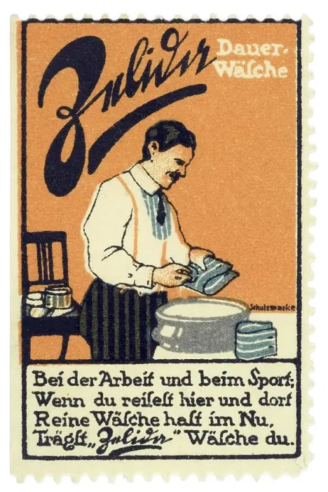 Framed Print : German trading stamp, Zuliver Dauer-Waesche Framed Print : German trading stamp, Zuliver Dauer-Waesche