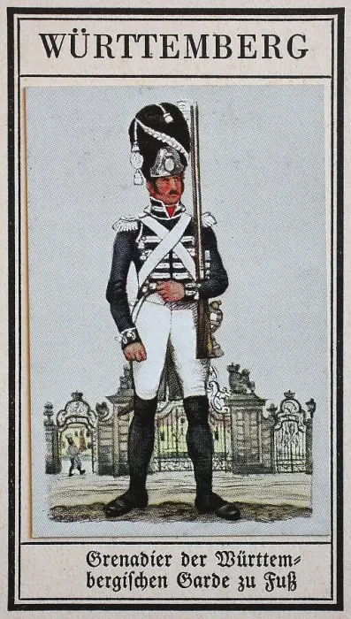 Framed Print : German Uniforms of the 19th century
