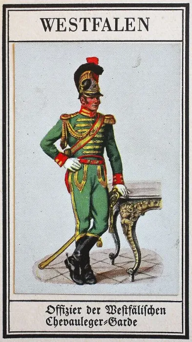 Framed Print : German Uniforms of the 19th century