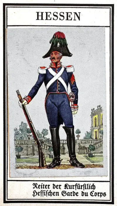 Framed Print : German Uniforms of the 19th century