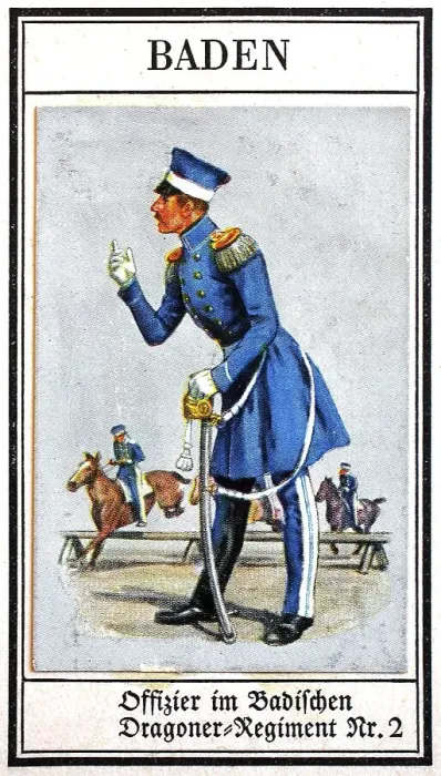 Framed Print : German Uniforms of the 19th century