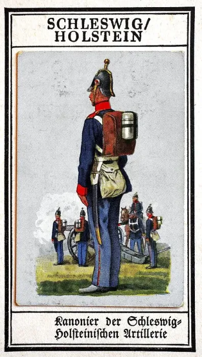 Framed Print : German Uniforms of the 19th century