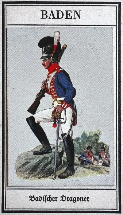 Framed Print : German uniforms of the 19th century