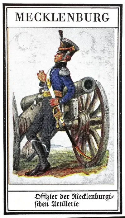 Framed Print : German Uniforms of the 19th century