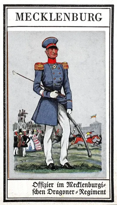 Framed Print : German Uniforms of the 19th century