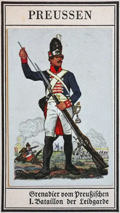 Framed Print : German Uniforms of the 19th century