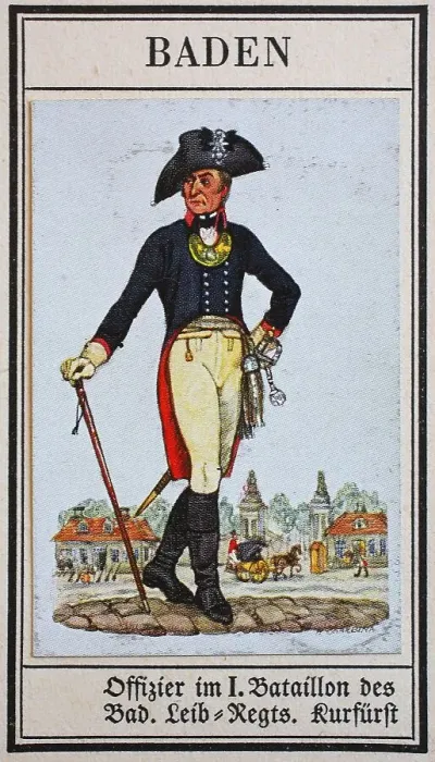 Framed Print : German Uniforms of the 19th century