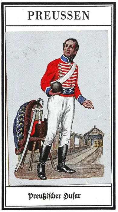 Framed Print : German uniforms of the 19th century
