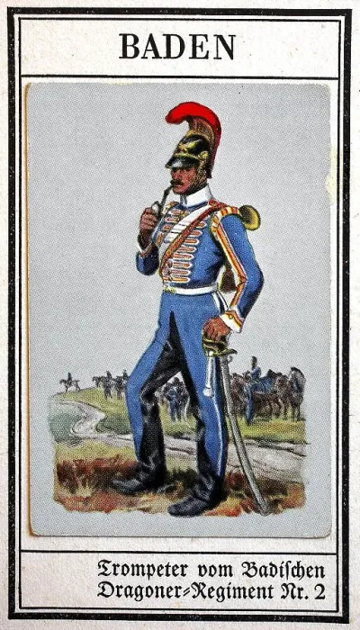 Framed Print : German Uniforms of the 19th century