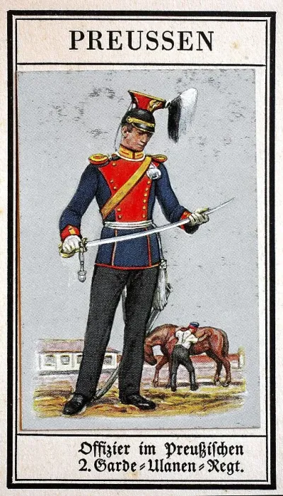 Framed Print : German Uniforms of the 19th century