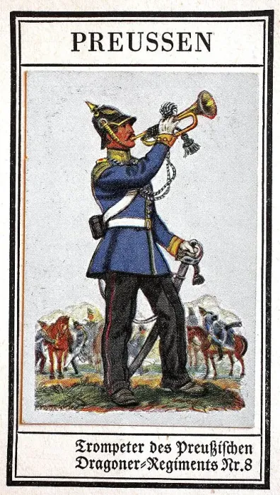 Framed Print : German Uniforms of the 19th century