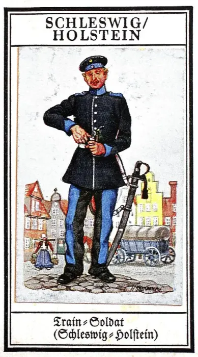 Framed Print : German uniforms of the 19th century
