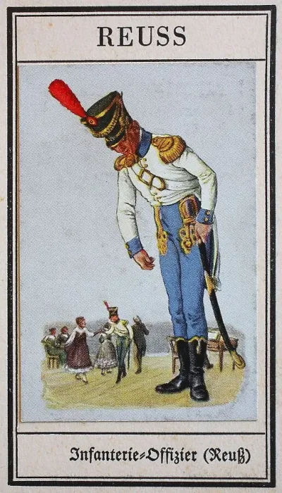Framed Print : German Uniforms of the 19th century Framed Print : German Uniforms of the 19th century