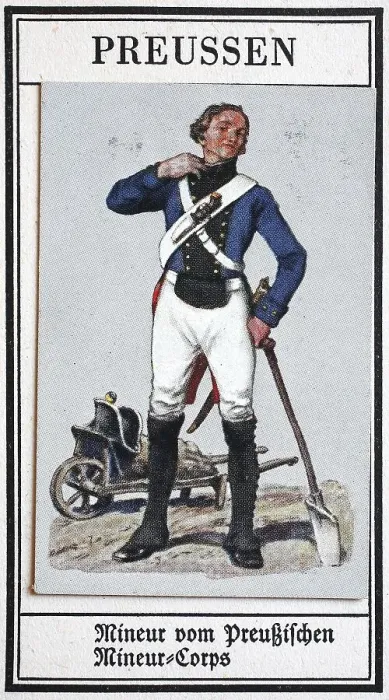 Framed Print : German uniforms of the 19th century