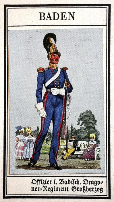 Framed Print : German Uniforms of the 19th century Framed Print : German Uniforms of the 19th century