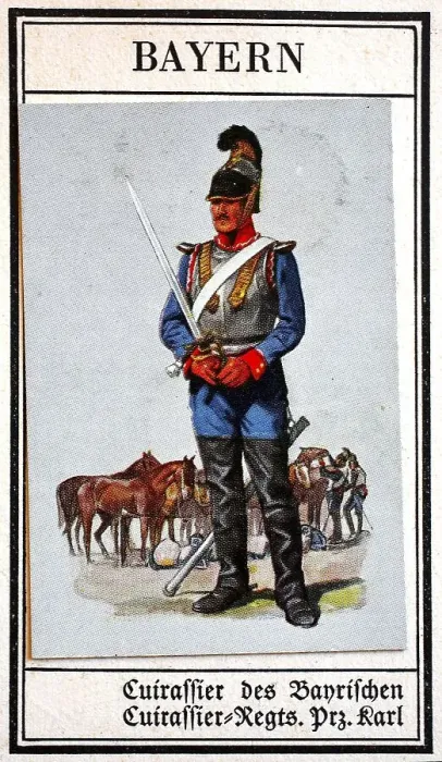 Framed Print : German Uniforms of the 19th century