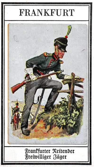 Framed Print : German Uniforms of the 19th century