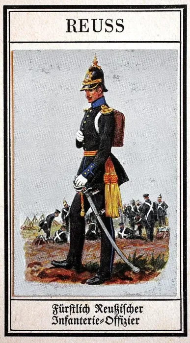 Framed Print : German Uniforms of the 19th century Framed Print : German Uniforms of the 19th century