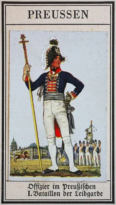Framed Print : German Uniforms of the 19th century