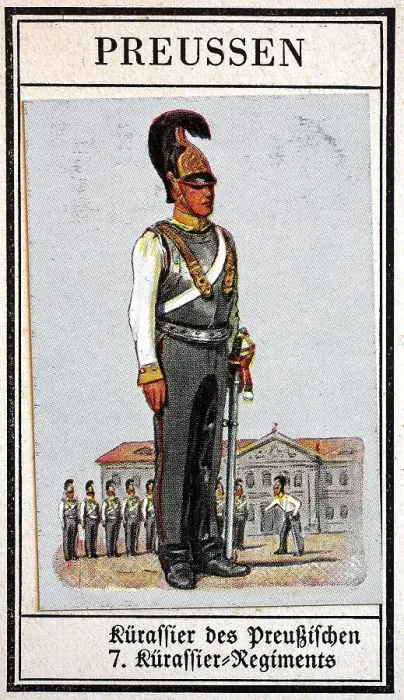 Framed Print : German Uniforms of the 19th century