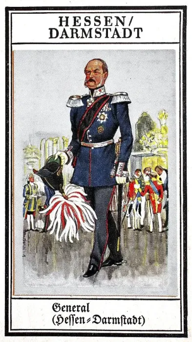 Framed Print : German uniforms of the 19th century