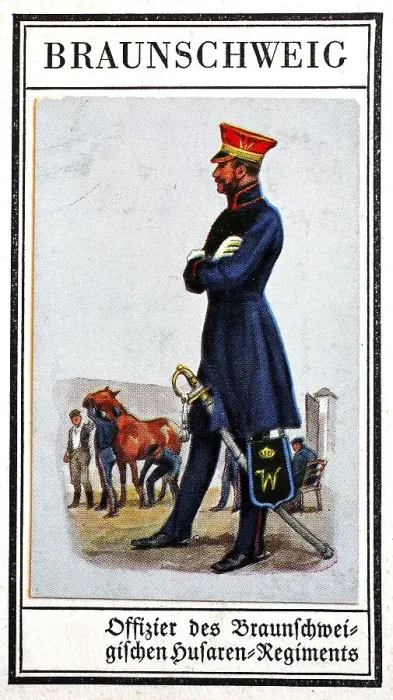 Framed Print : German Uniforms of the 19th century