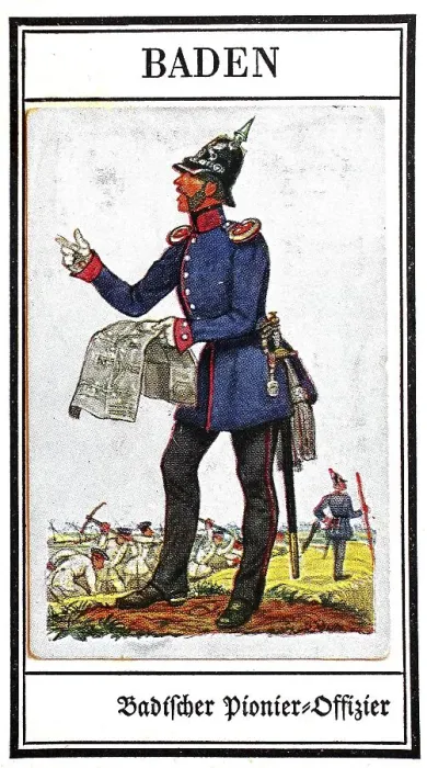 Framed Print : German uniforms of the 19th century