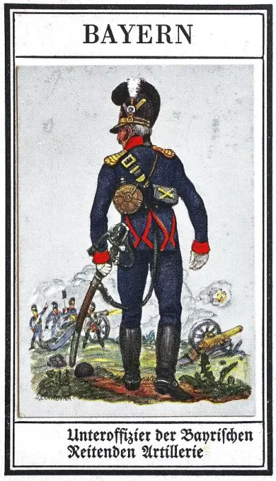 Framed Print : German Uniforms of the 19th century