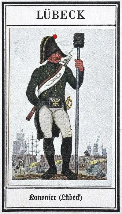 Framed Print : German uniforms of the 19th century
