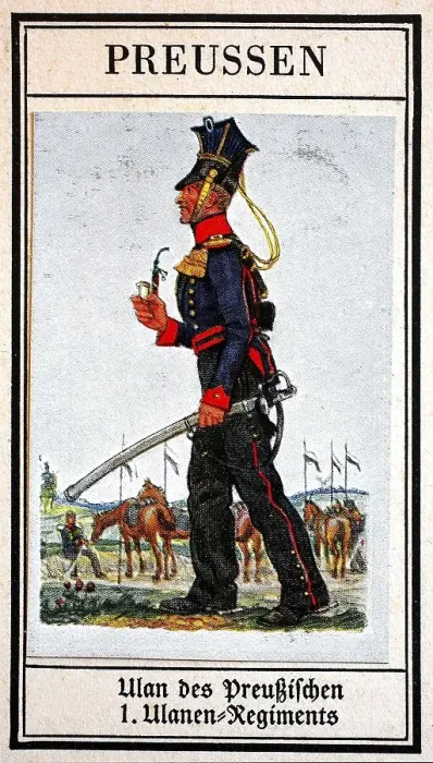 Framed Print : German Uniforms of the 19th century