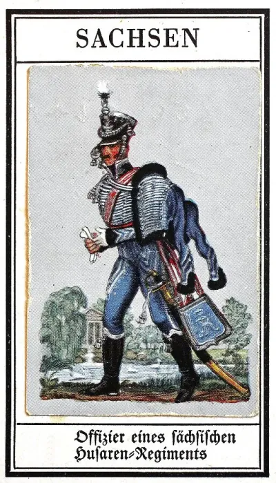 Framed Print : German Uniforms of the 19th century