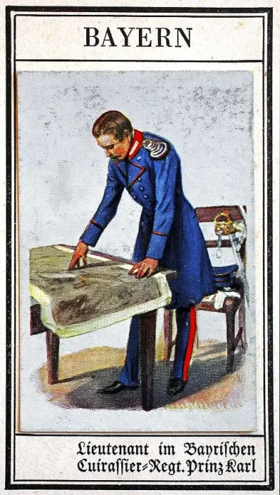 Framed Print : German Uniforms of the 19th century