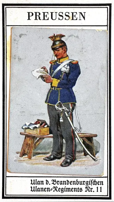 Framed Print : German Uniforms of the 19th century