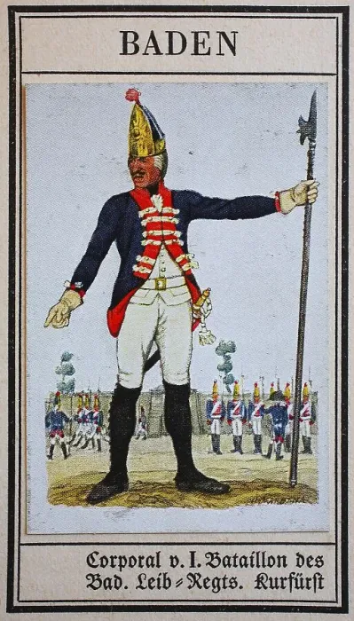 Framed Print : German Uniforms of the 19th century