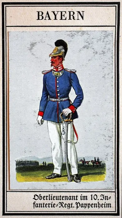 Framed Print : German Uniforms of the 19th century Framed Print : German Uniforms of the 19th century