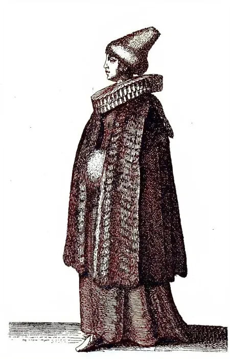 Framed Print : German woman's traditional costume in the 17th century Framed Print : German woman's traditional costume in the 17th century