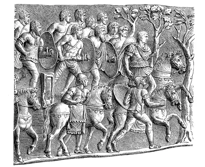 Framed Print : The Germanic Bodyguard of Trajan