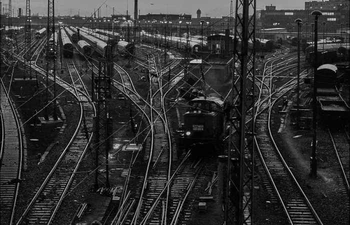 Framed Print : Germany, Berlin, 03 / 02 / 1992, Lichtenberg railway station, railway tracks, Europe Framed Print : Germany, Berlin, 03 / 02 / 1992, Lichtenberg railway station, railway tracks, Europe