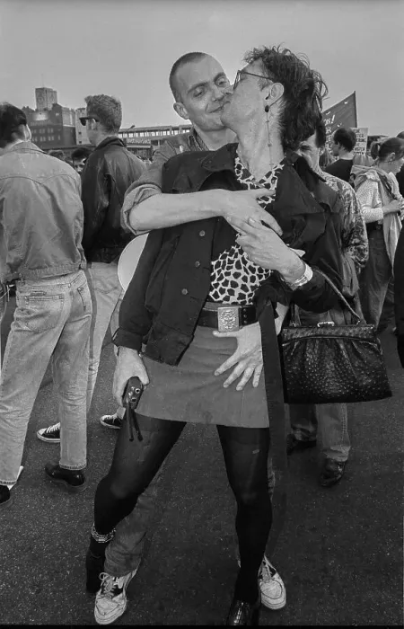 Framed Print : Germany, Berlin, 07.06.1991, Lesbian and gay demonstration