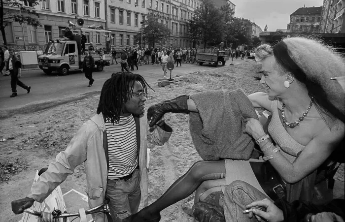 Framed Print : Germany, Berlin, 07.06.1991, lesbian and gay demonstration