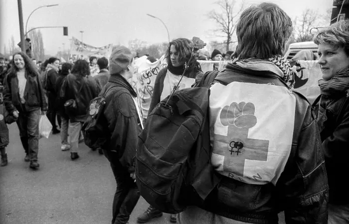 Framed Print : Germany, Berlin, 08.03.1991, Women's demonstration on 8 March (International Women's Day) Framed Print : Germany, Berlin, 08.03.1991, Women's demonstration on 8 March (International Women's Day)
