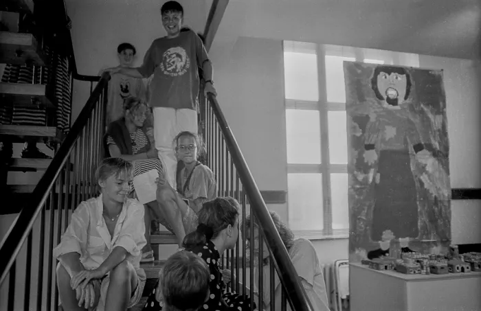 Framed Print : Germany, Berlin, 11.8.1992, children - performance in DOMIZIL